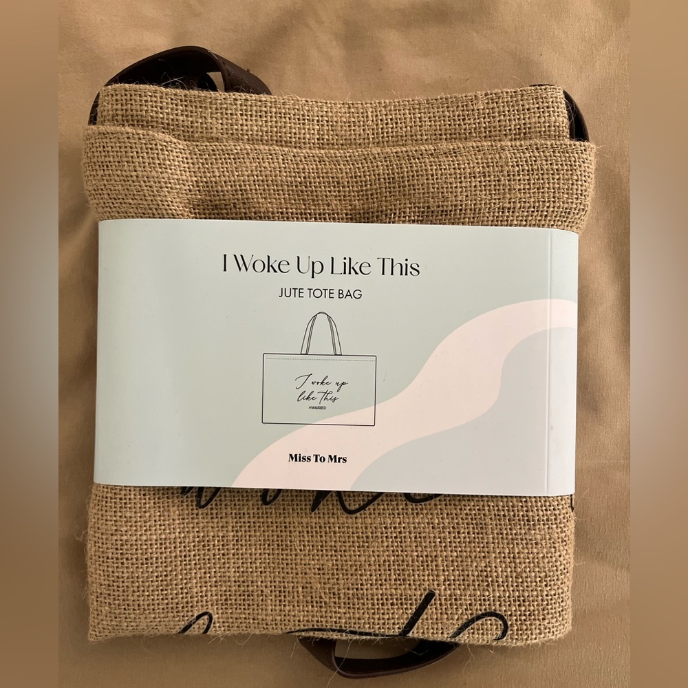 Burlap tote